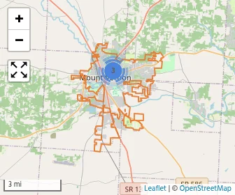 Area schools map
